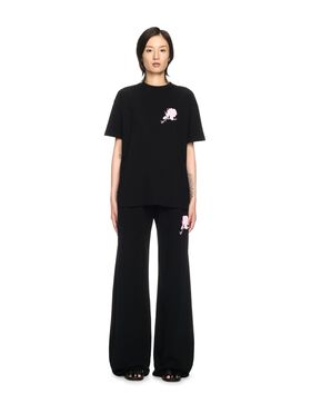 OFF WHITE Black Rose Arrow T-Shirt GREEN OMAA027T25JER00U