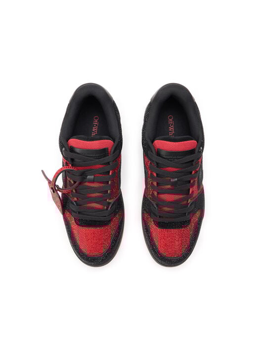 OFF WHITE Off-White™ c/o AC Milan Out Of Office Strass Sneakers BLACK - RED OMIA189G25LEA002