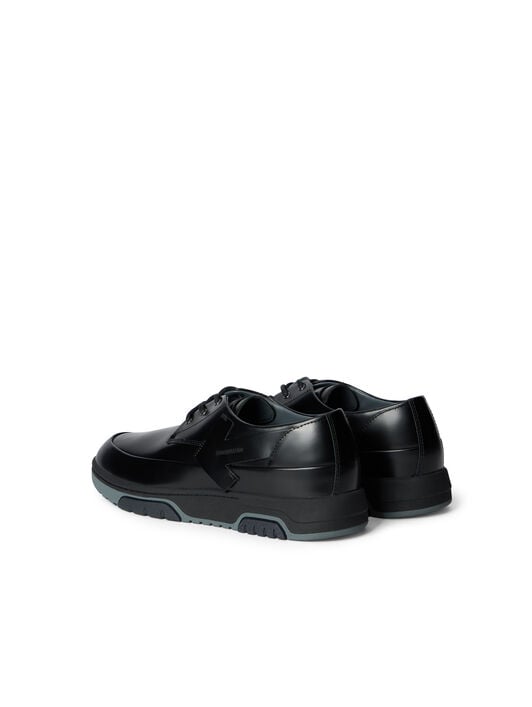 Derby Leather Shoes OFF WHITE Derby Leather Shoes BLACK - BLACK OMIY002F25LEA001