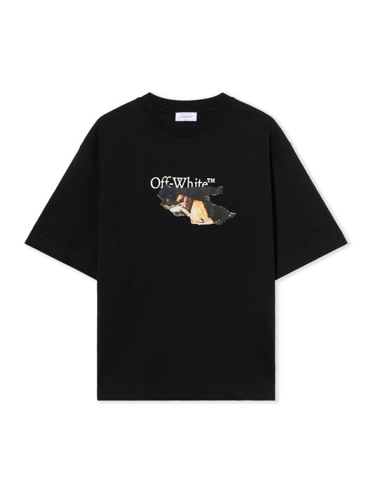 Paint Arrow Skate Logo Tee OFF WHITE Paint Arrow Skate Logo Tee BLACK - WHITE OMAA120F25JER00U