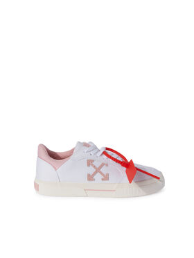 OFF WHITE New Low Vulcanized Canvas White - Soft P BLACK OWIA288C99FAB001
