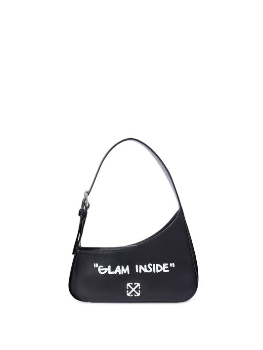 OFF WHITE Black Jitney Quote Shoulder Bag BLACK OWNN18AC99LEA001