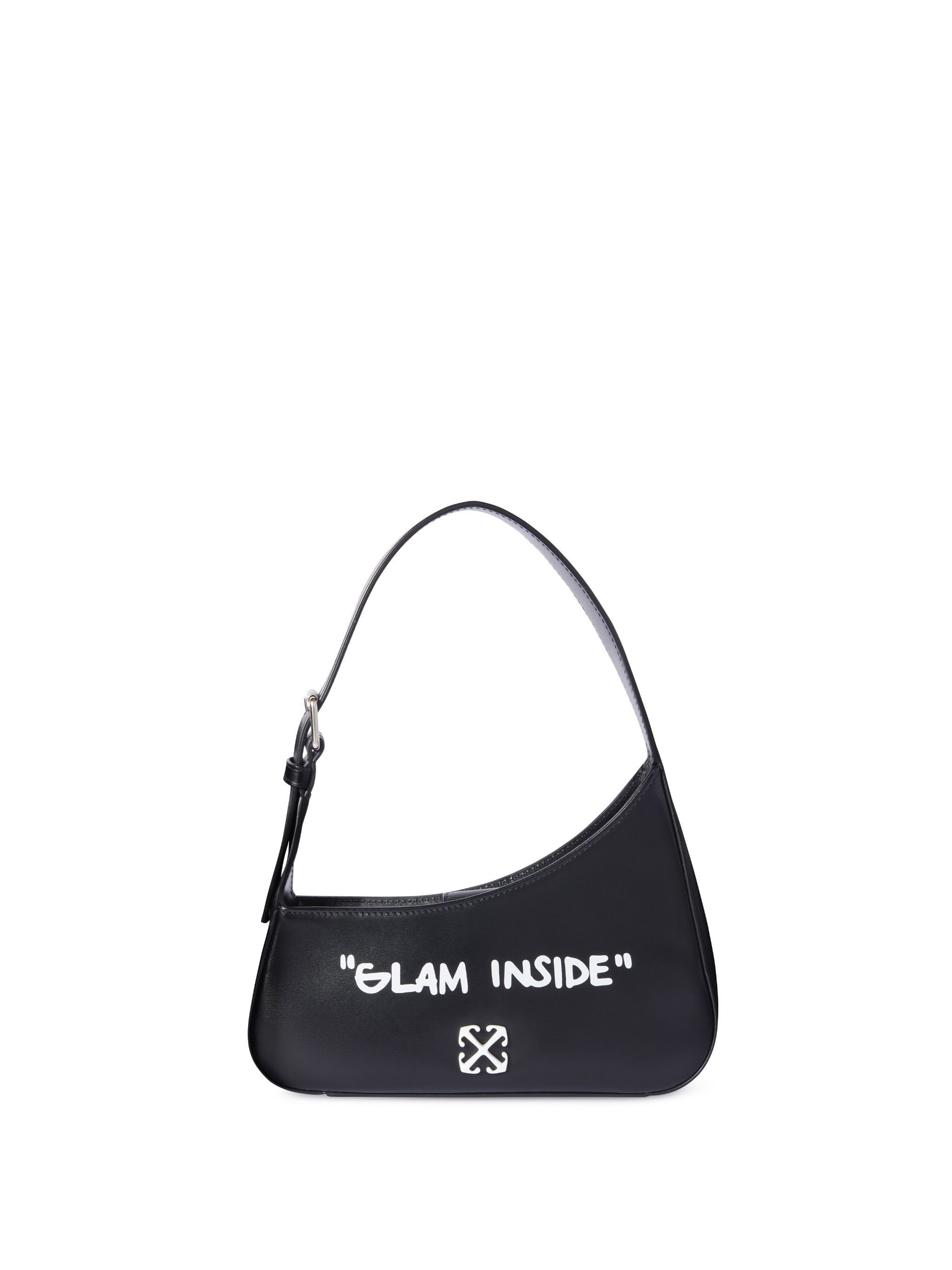 OFF WHITE Black Jitney Quote Shoulder Bag BLACK OWNN18AC99LEA001
