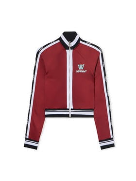 OFF WHITE Track Top Serena Jacket RED DAHLIA-BLUEBIRD OWBD006F25JER001