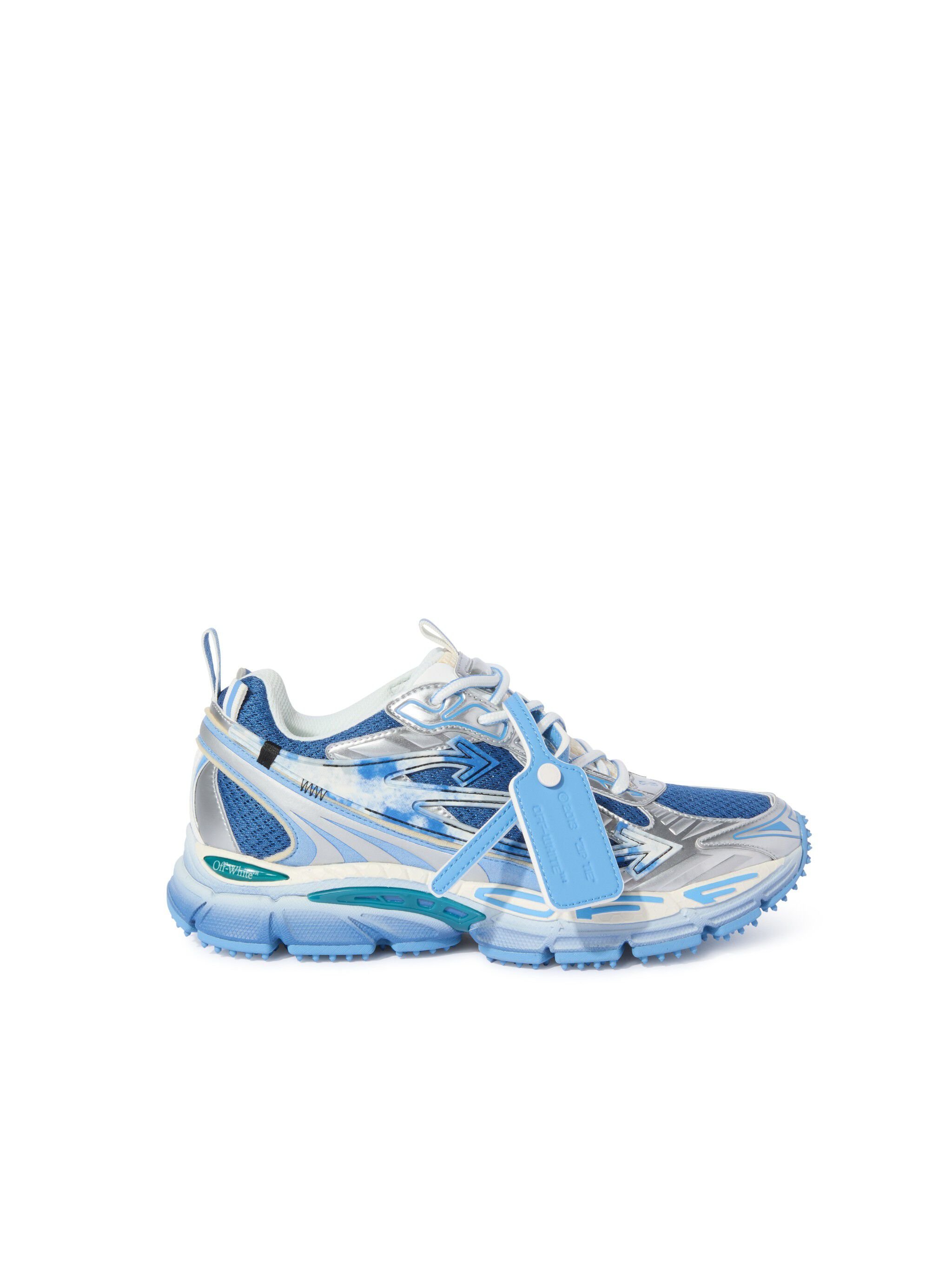 OFF WHITE Silber/Blaue Be Right Back Sneaker BLAU OWIA289S25FAB003