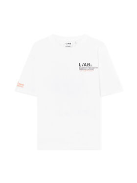 LAB L/AB Off Active Duct Tape T-Shirt WHITE 44LABF26T082