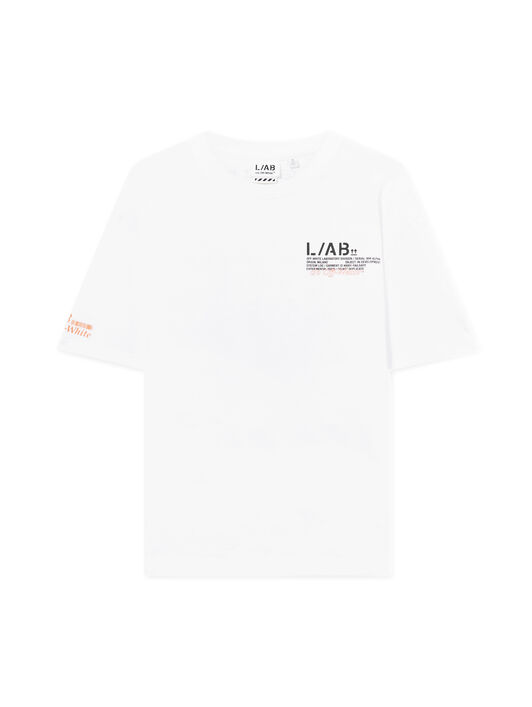 LAB L/AB Off Active Duct Tape T-Shirt WHITE 44LABF26T082