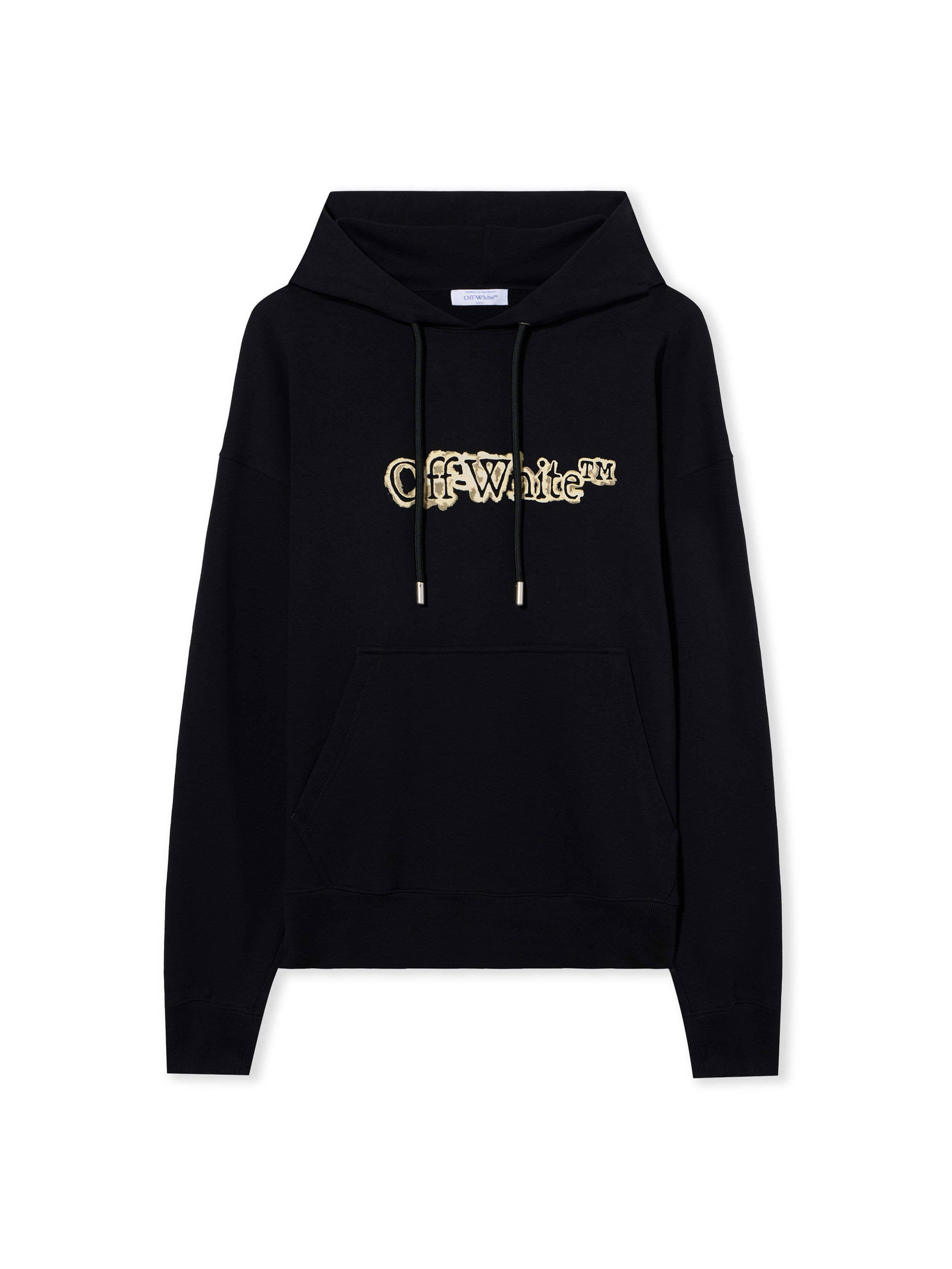 OFF WHITE Cloudy Arrow Skate Hoodie BLACK - DOUBLE CREAM OMBB085F25FLE00L