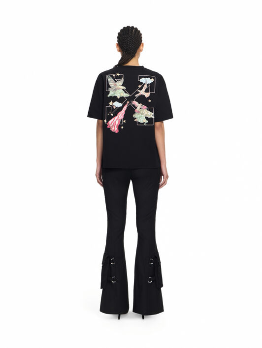 OFF WHITE Wool Pkt Belt Flare Pants Black-Black 2LH00268G