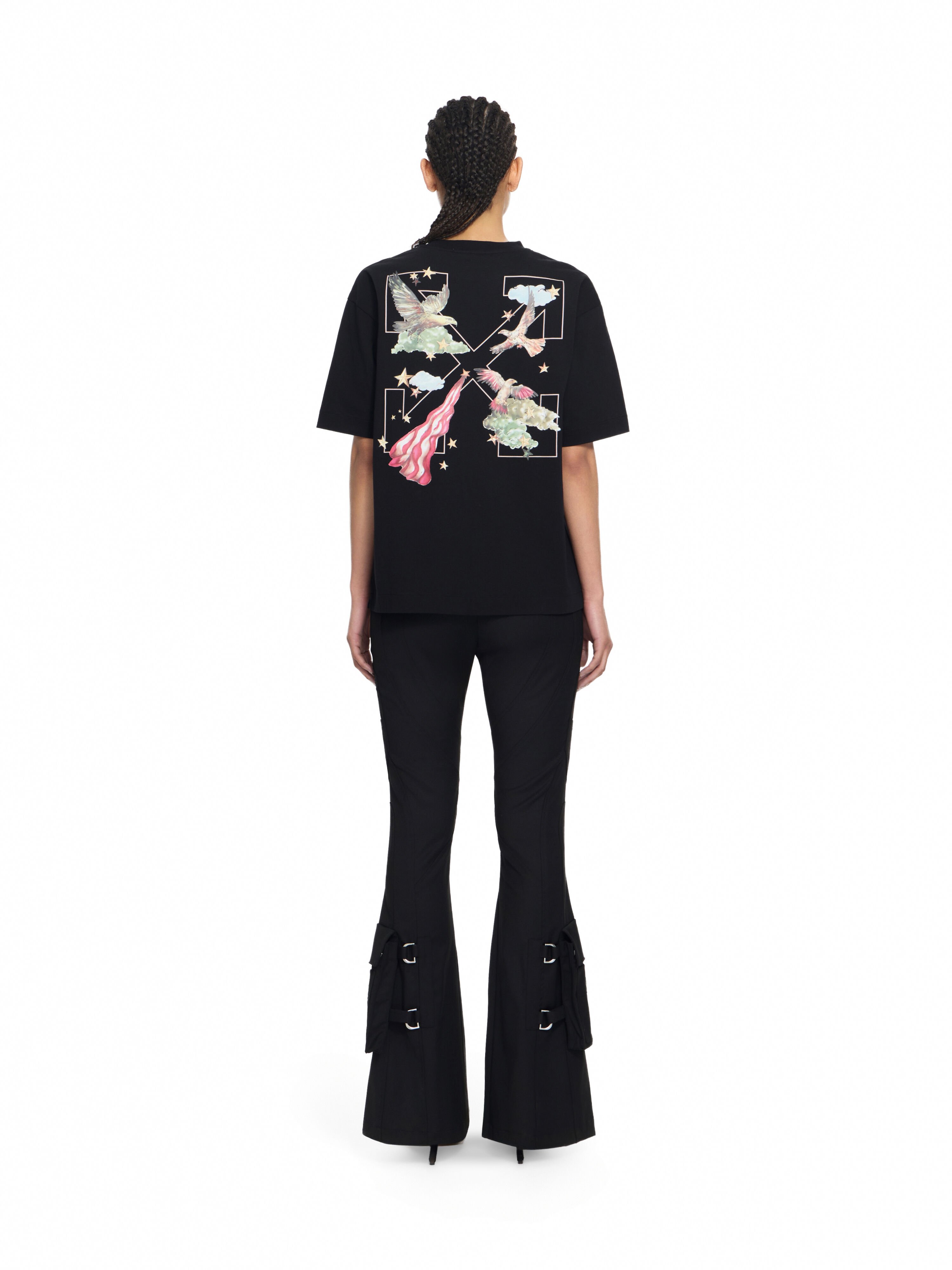 OFF WHITE Wool Pkt Belt Flare Pants Black-Black 2LH00268G