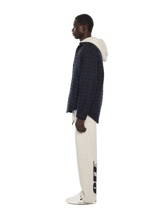 Check Flannel Padded Overshirt OFF WHITE Check Flannel Padded Overshirt BLUE GRAPHITE 44MES01FF26F001
