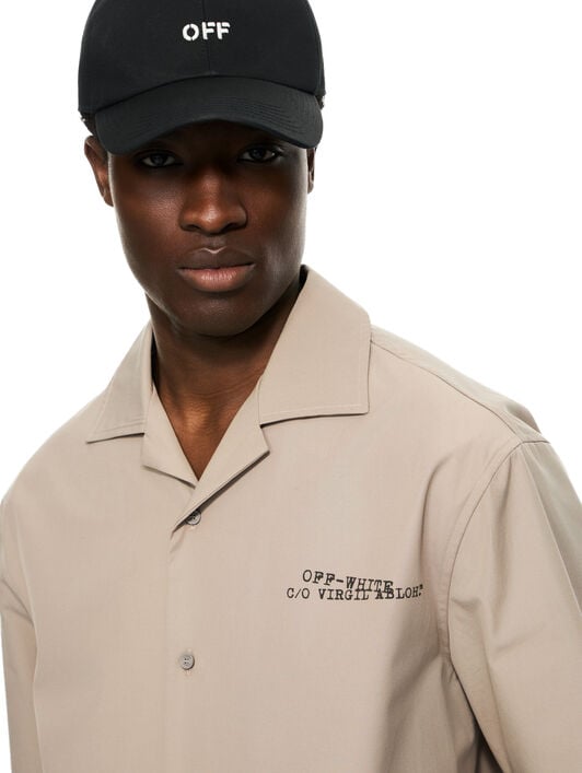 OFF WHITE Type Arr Popl Bowl Shirt STONE 44XGG01FS26F005