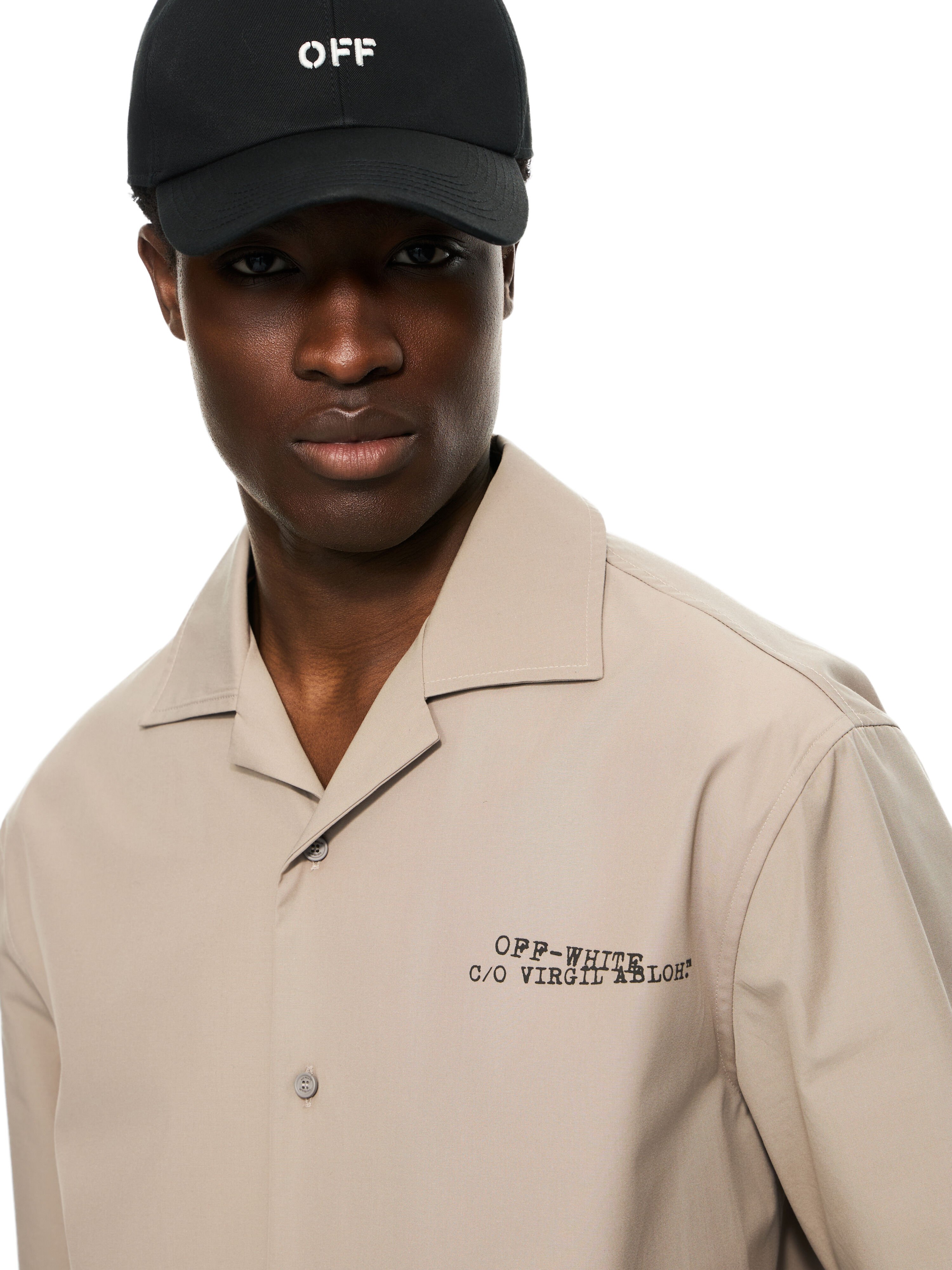 OFF WHITE Type Arr Popl Bowl Shirt STONE 44XGG01FS26F005