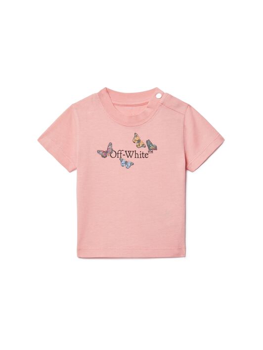 OFF WHITE Butterfly Bookish T-Shirt PINK OGXB001S25JER002