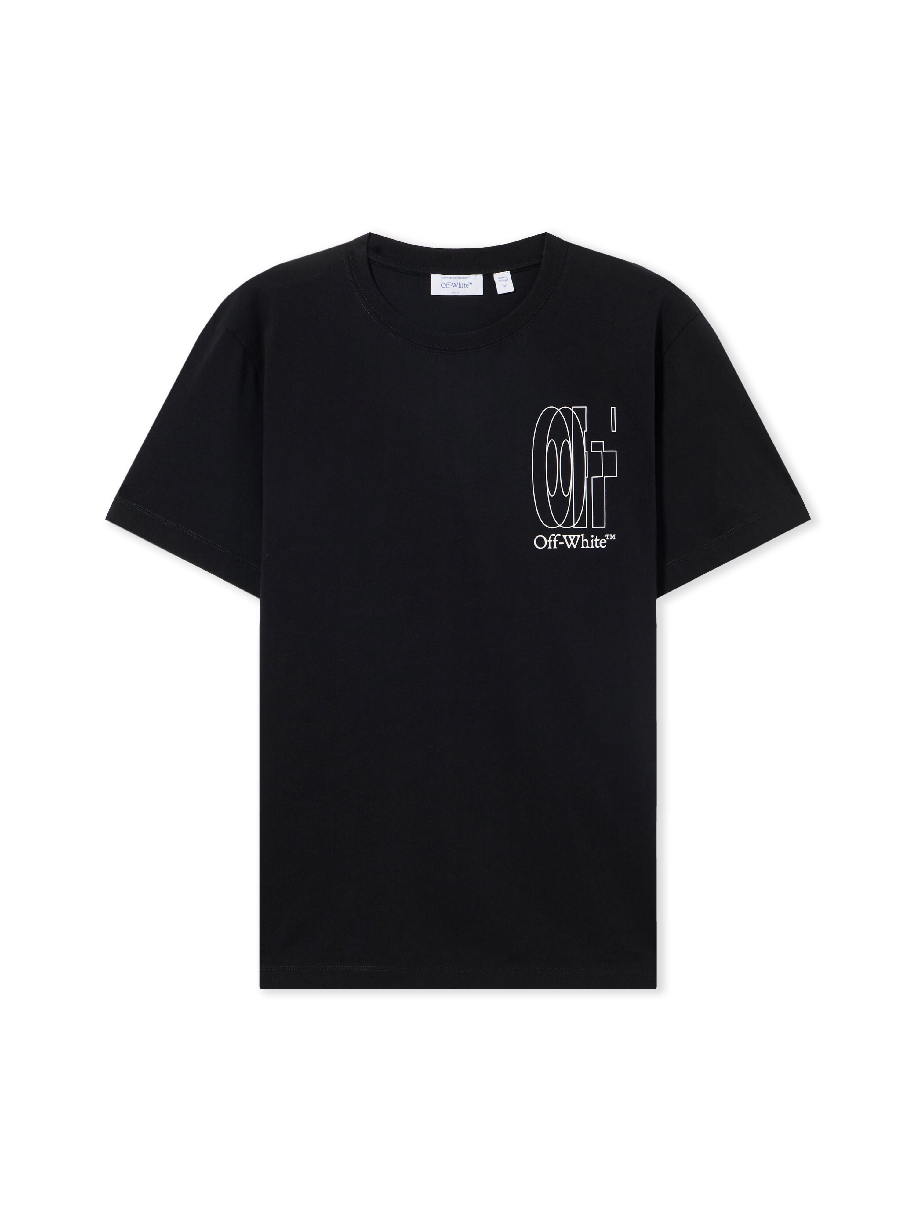 OFF WHITE Outl Dbl Arr S/S Slim Tee BLACK 44MAA027S26J003