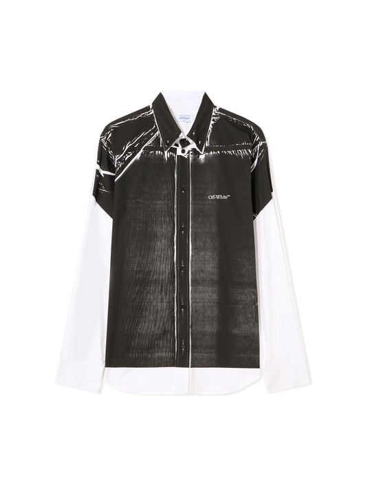 Negative Bookish Regular Shirt OFF WHITE Negative Bookish Regular Shirt WHITE 44MGE04MF26F002
