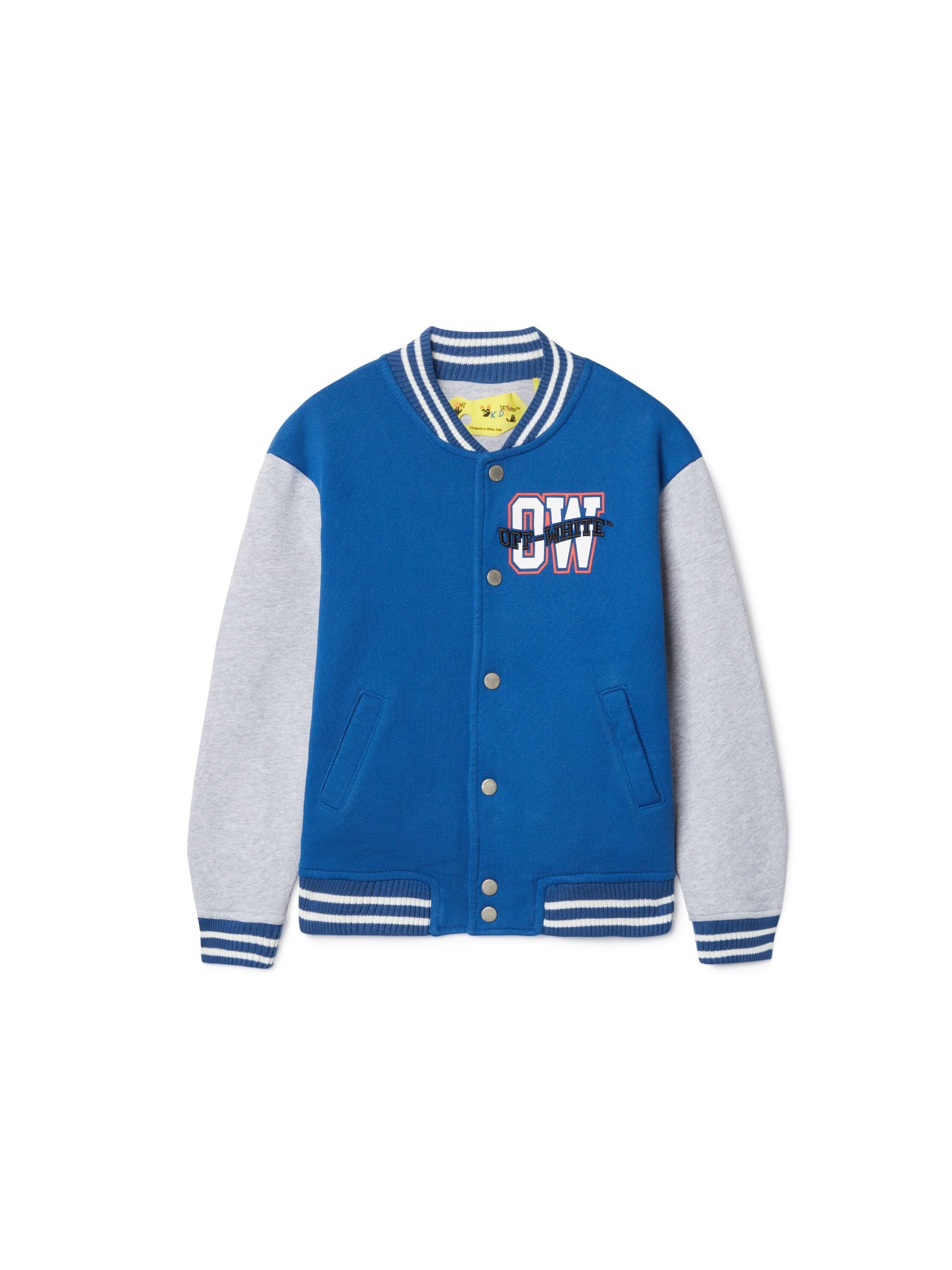 OFF WHITE College-Jacke Mit Pfeil BLAU OBEH004S25FLE001