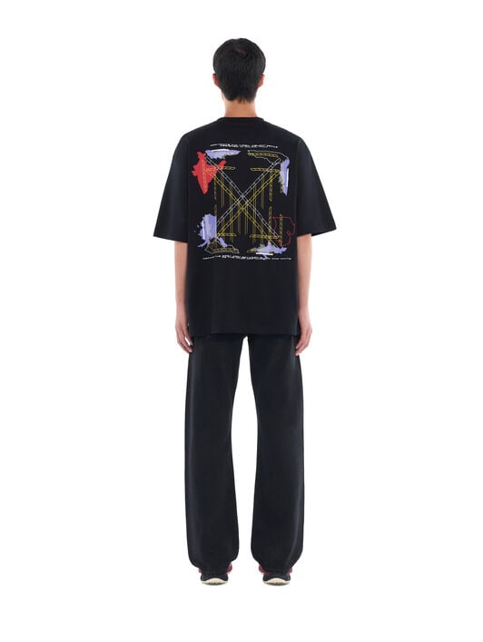 Archigeography Arrow Skate T-Shirt OFF WHITE Archigeography Arrow Skate T-Shirt BLACK 44MAA120F26J008
