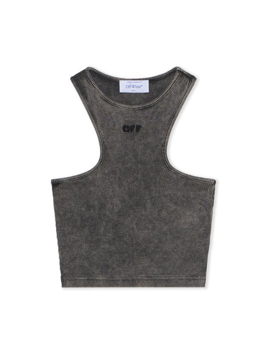 Off Stamp Rib Rowing Logo Top OFF WHITE Off Stamp Rib Rowing Logo Top MARBLE BLACK-BLACK OWAD086F25JER001
