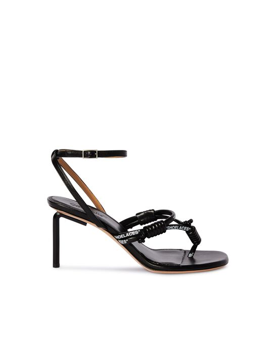 OFF WHITE Allen Shoelace Sandal 70 BLACK OWIH05CS25LEA001