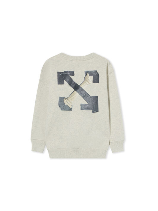Arrow Tape Crewneck Sweatshirt OFF WHITE Arrow Tape Crewneck Sweatshirt GREY MELANGE 44BBA001F26F00B