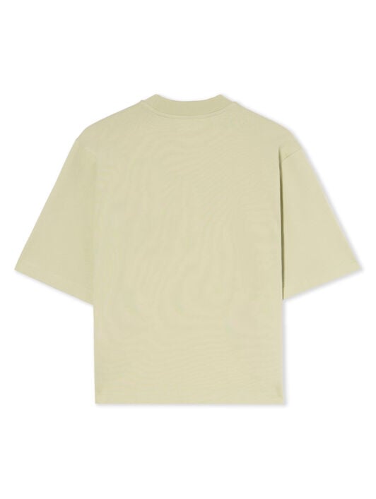 OFF WHITE Bookish Flowers Boxy Logo Tee ALFAALFA-BLACK OWAA124F25JER002