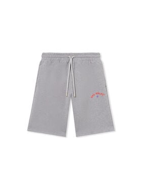 OFF WHITE Star Arrow Skate Sweatshorts GREY MELANGE - SPICY ORANGE OMCI013S25FLE001