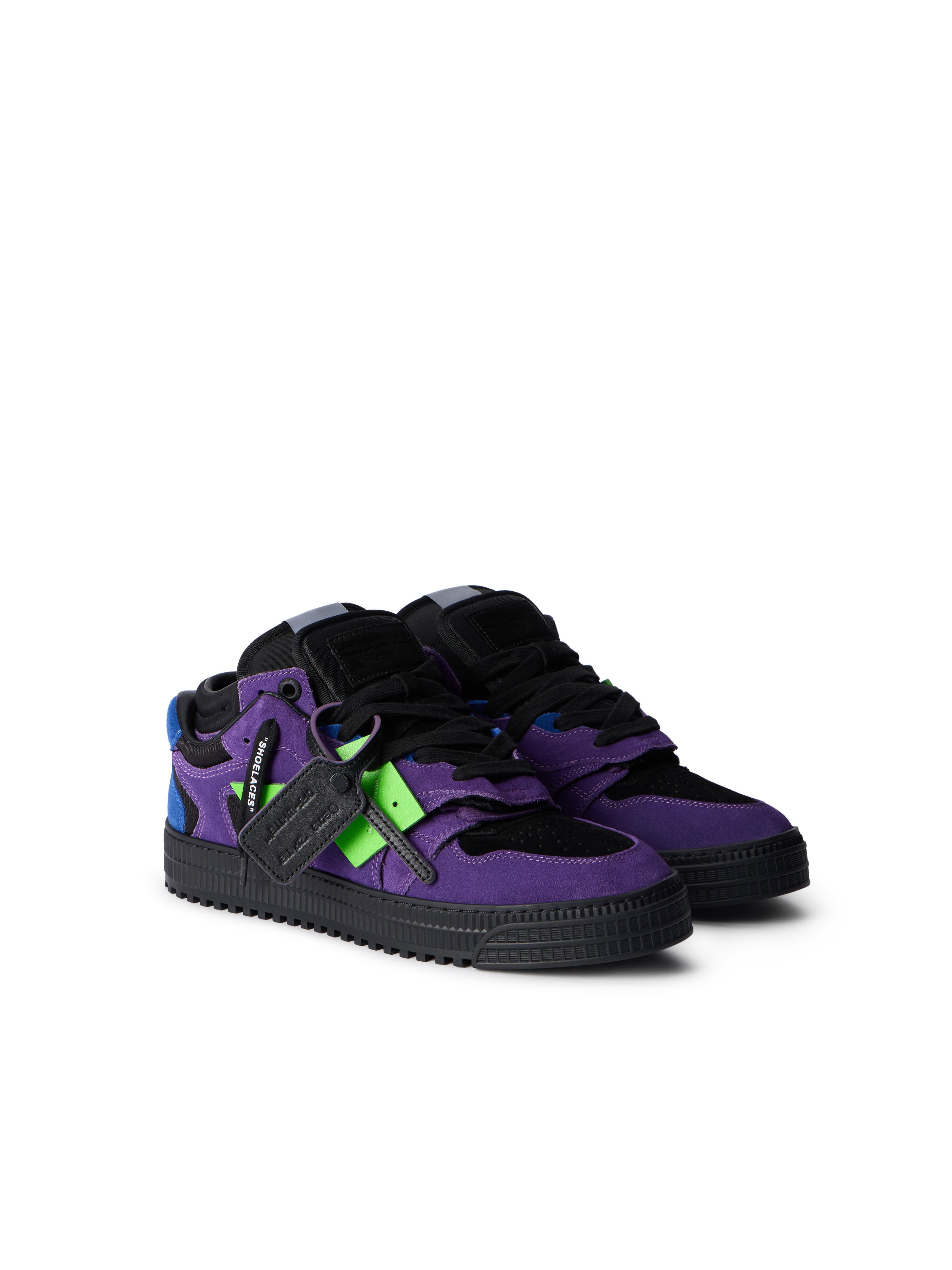 OFF WHITE 3.0 Floating Arrow Sneakers DARK BLUE - LIME OMIA244C99LEA001