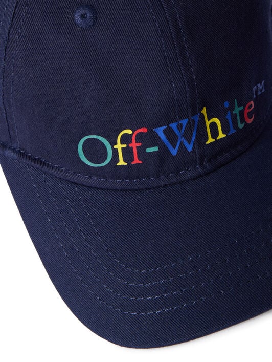 OFF WHITE Bookish Baseball Logo Cap NAVY BLUE - MULTICOLOR OBLB002F25FAB003