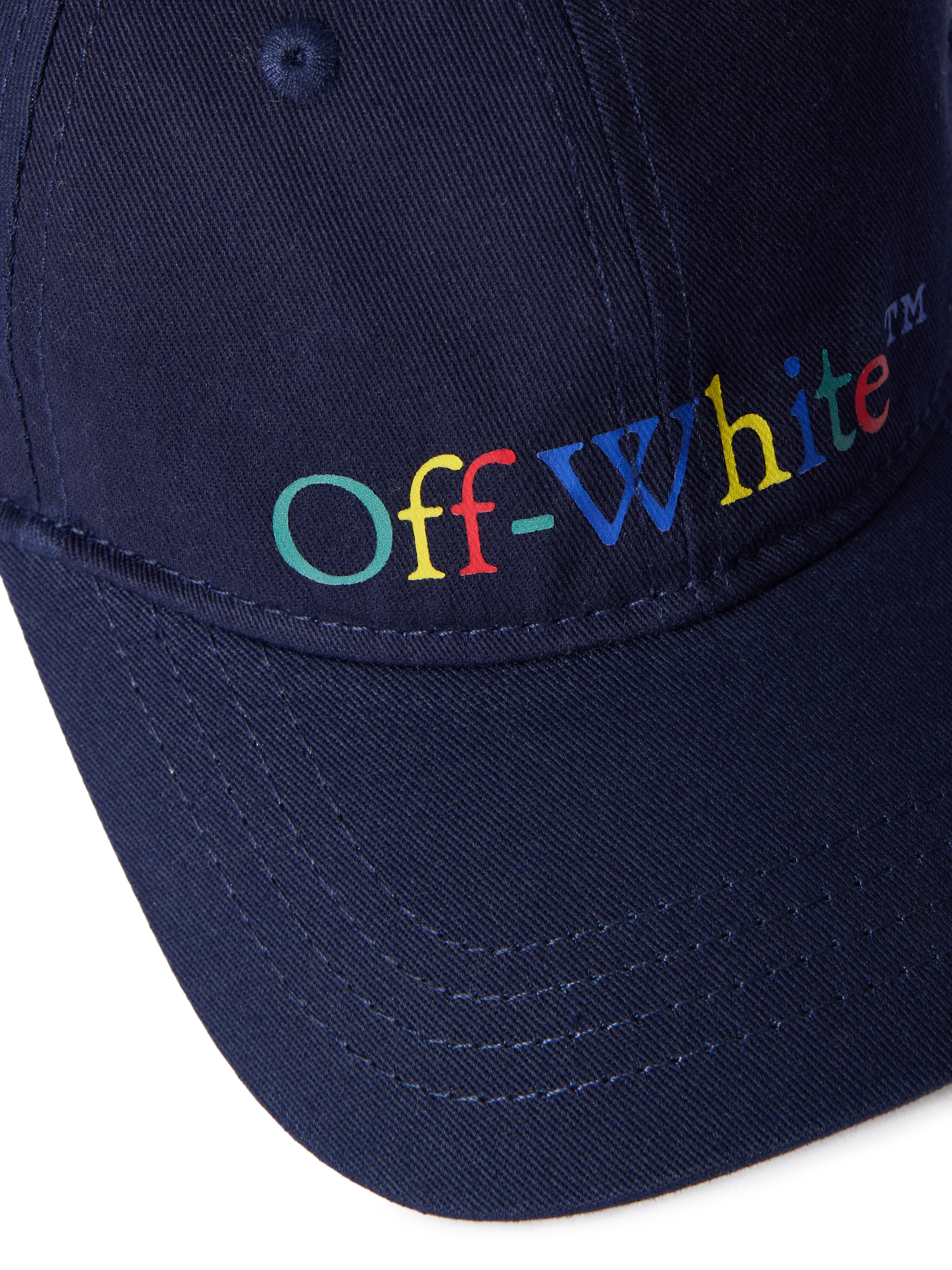OFF WHITE Bookish Baseball Logo Cap NAVY BLUE - MULTICOLOR OBLB002F25FAB003