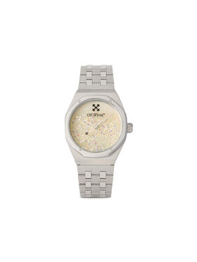 OFF WHITE "Dust" Watch Silver OW1L034M