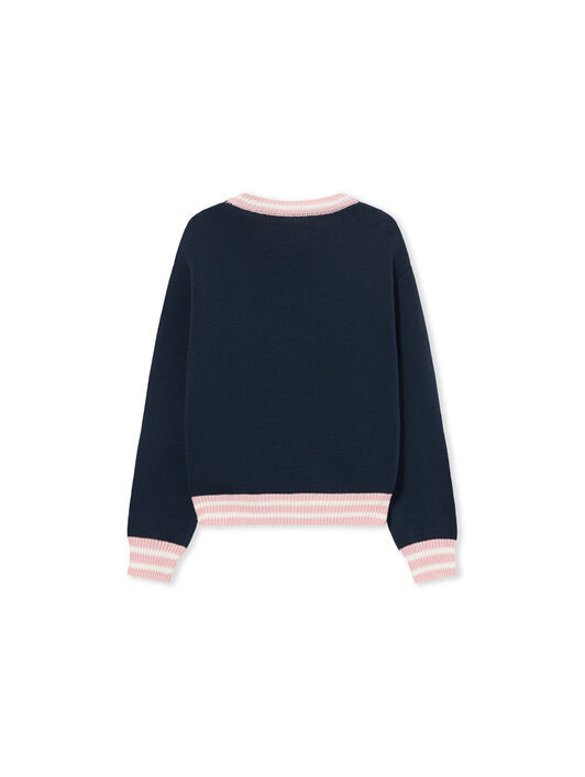 OFF WHITE Big Bookish Knit Crew SEABORNE 44GHE002S26K001