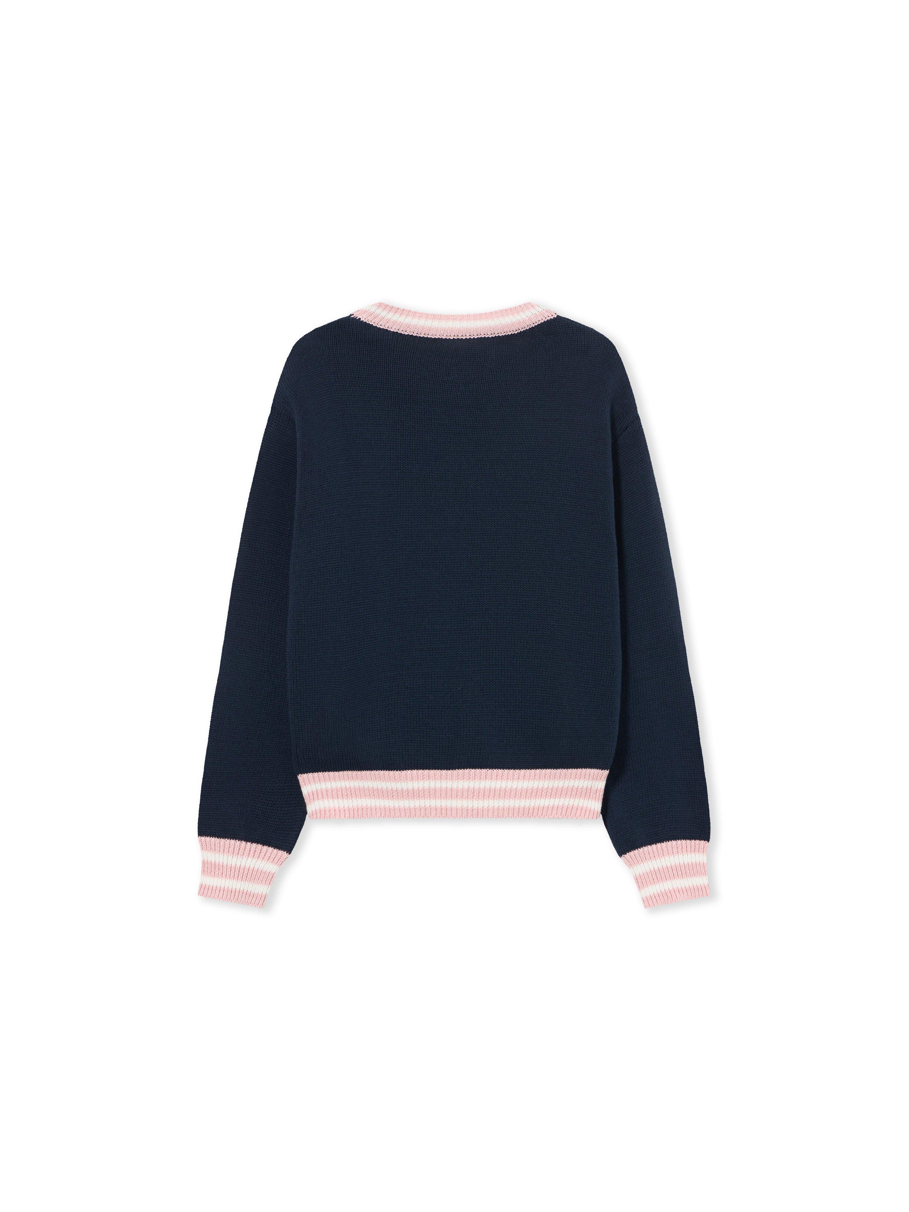 OFF WHITE Big Bookish Knit Crew SEABORNE 44GHE002S26K001