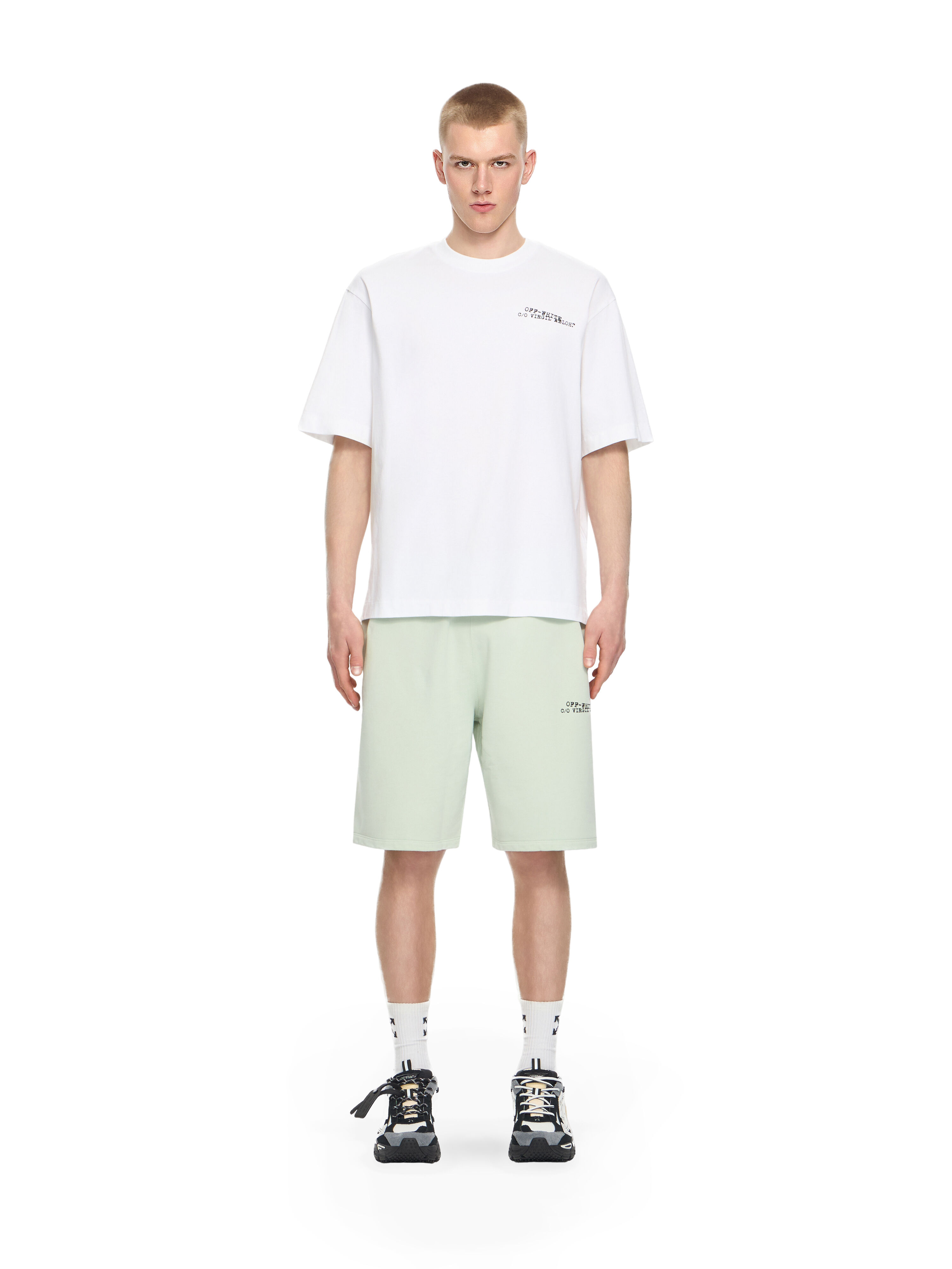 OFF WHITE Type Arrow Skate T-shirt WHITE 44MAA120S26J00K