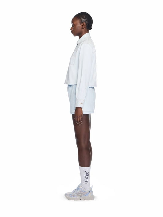 Diag Long Sleeve Denim Shirt OFF WHITE Diag Long Sleeve Denim Shirt LIGHT BLUE-WHITE OWYD013F25DEN002