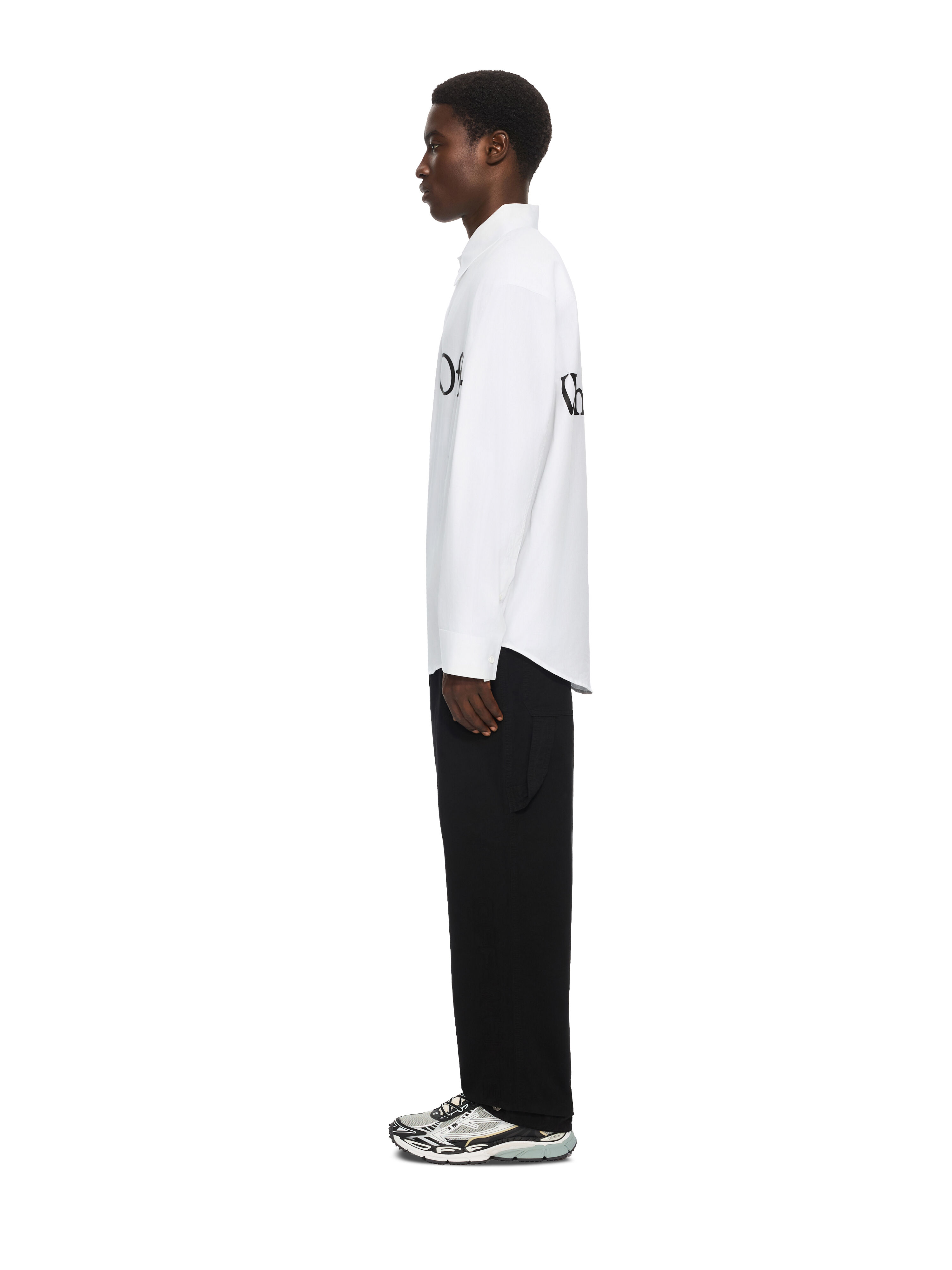 Bookish Scarf Poplin Overshirt OFF WHITE Bookish Scarf Poplin Overshirt WHITE 44MGE055F26F003