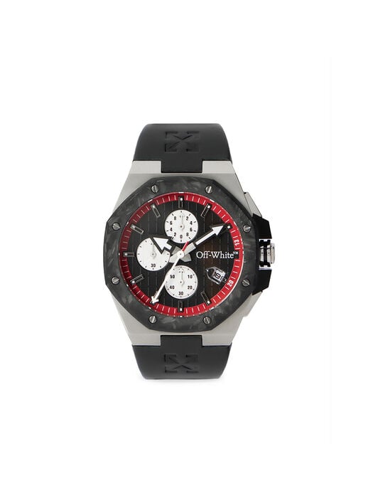 "Frequency Chrono" Watch OFF WHITE "Frequency Chrono" Watch Two Tone Silver & Black OW1G016L