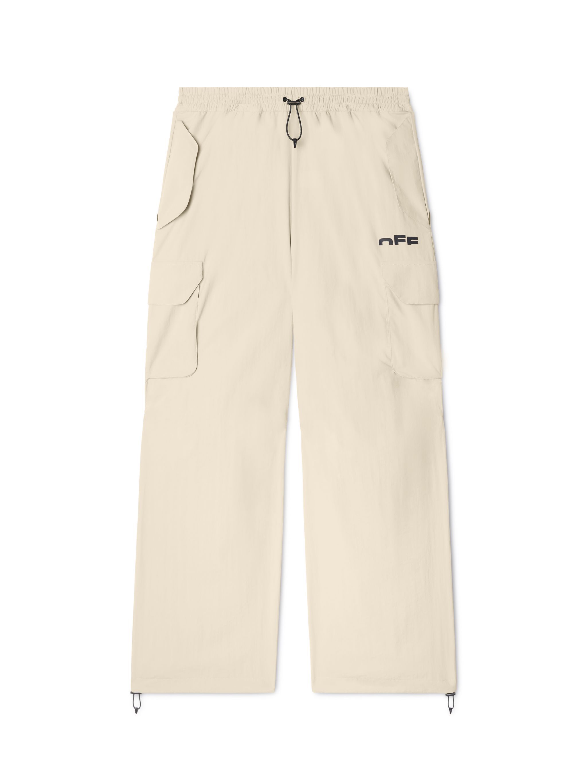 OFF WHITE Gray Off Split Track Pants NEUTRALS OMCJ037S25FAB001
