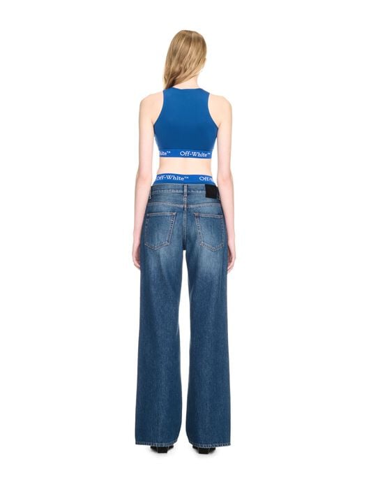 WEITE CARGO-DENIM-HOSE OFF WHITE WEITE CARGO-DENIM-HOSE BLAU OWYB019F24DEN001