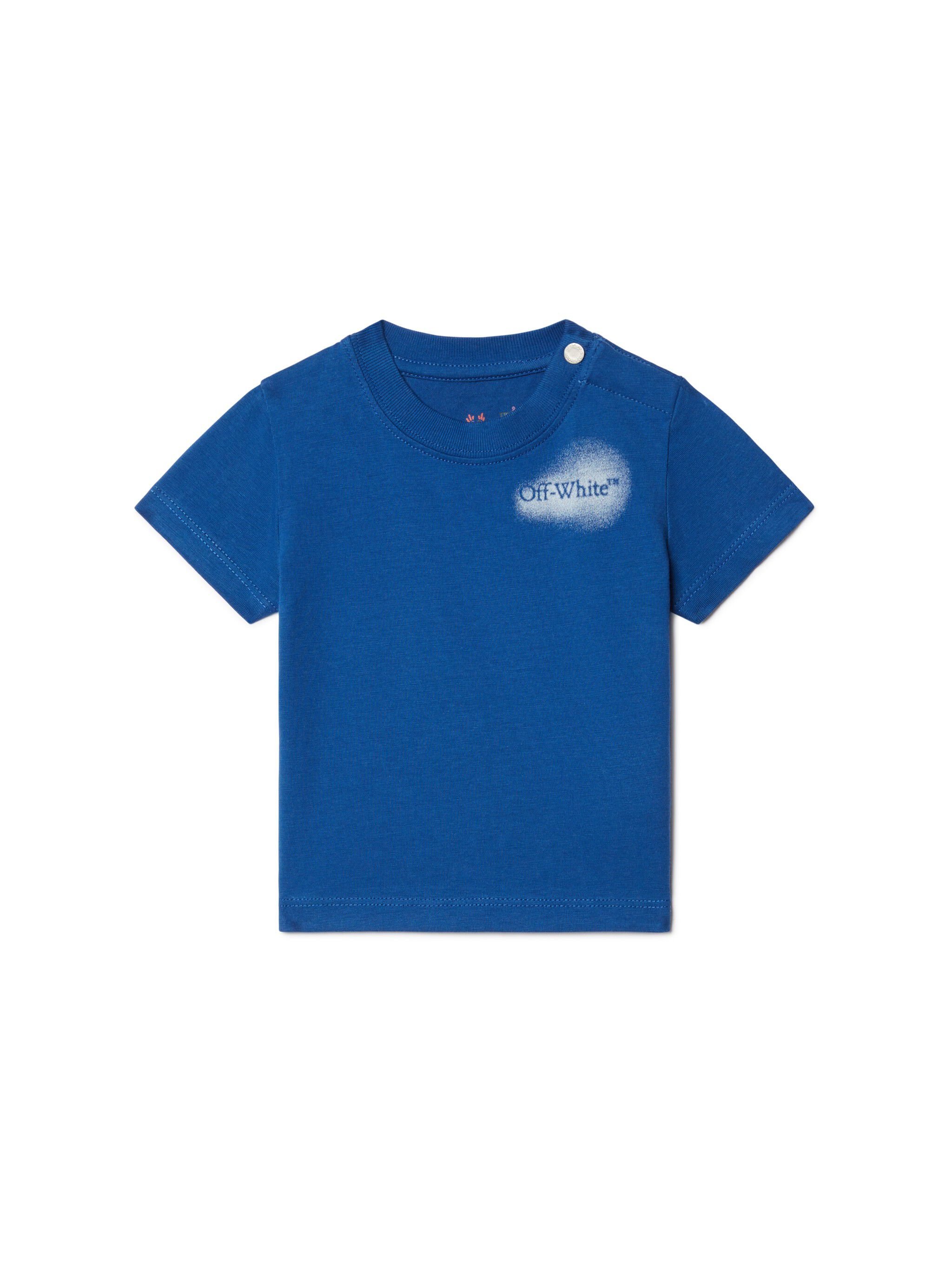 OFF WHITE Spray Arrow T-Shirt BLUE OBXB001S25JER002