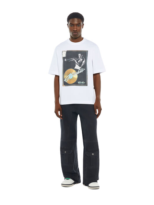 Miles Davis Certified Gold Skate T-Shirt OFF WHITE Miles Davis Certified Gold Skate T-Shirt WHITE 44MAA120W26J003