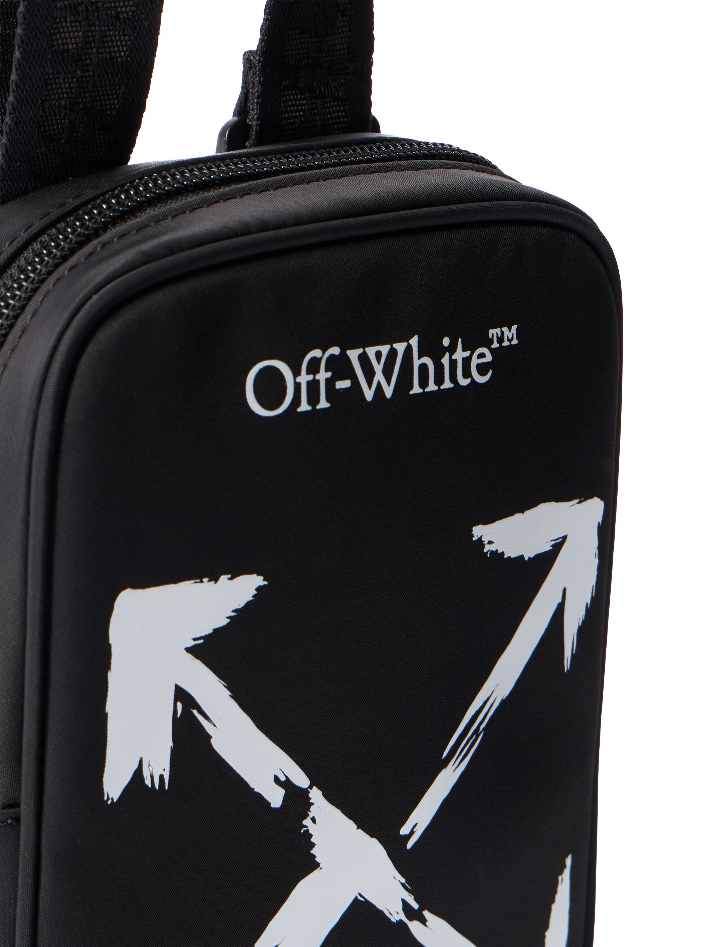 OFF WHITE Arrow Paint  Crossbody WHITE OBNQ002S26FAB001