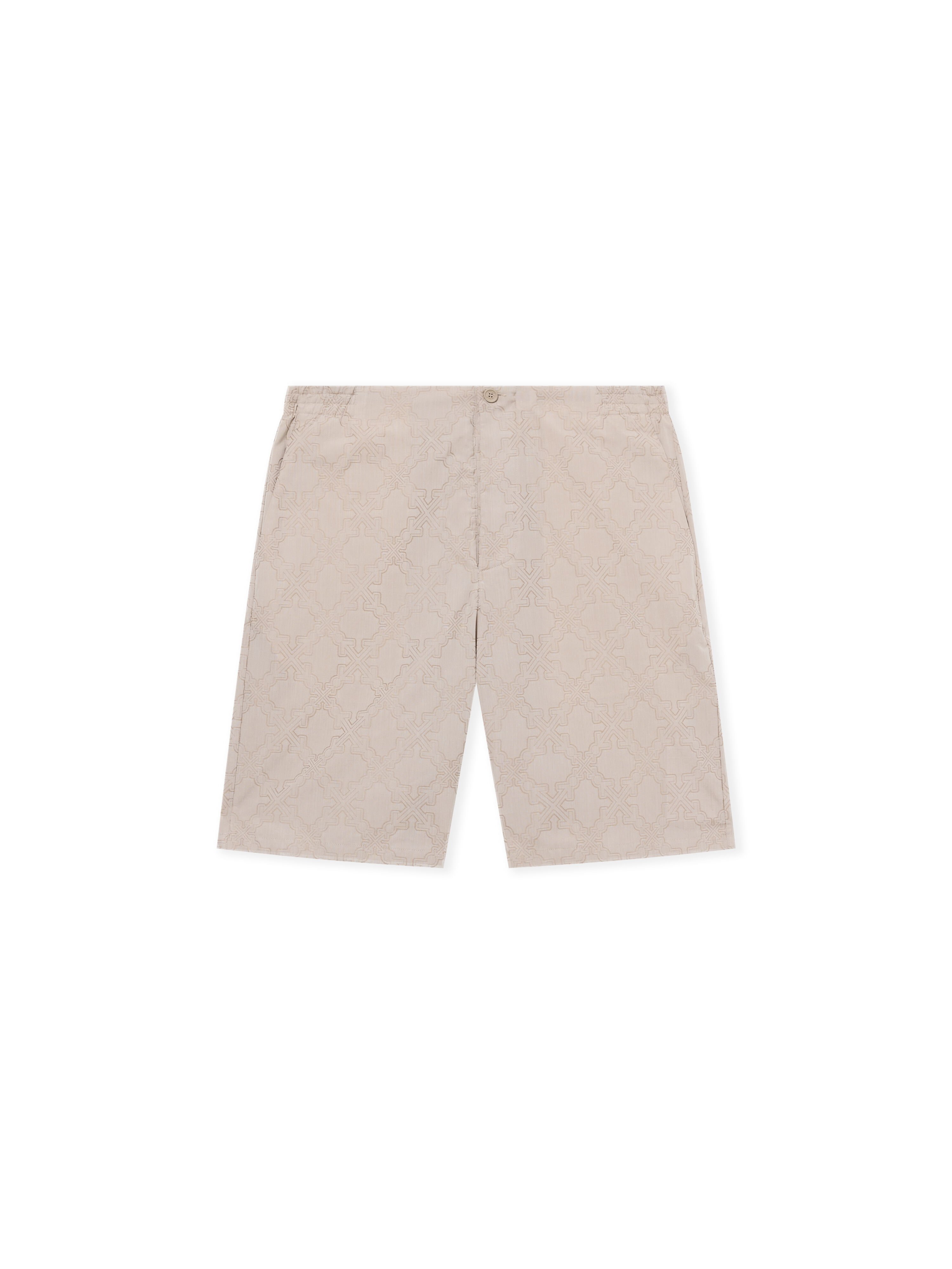 Arrow Monogram Bowling Shorts OFF WHITE Arrow Monogram Bowling Shorts STRING 44MCB09KF26F002