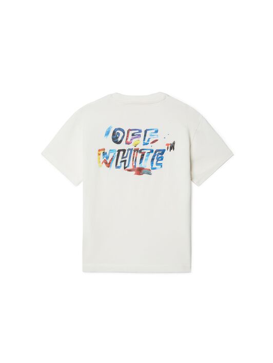 OFF WHITE Watercolor Arrow T-Shirt WHITE OBAA002S25JER00C