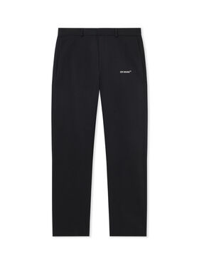 OFF WHITE Single Arrow Straight Chino Pants BLACK WHITE OMCG033C99FAB001