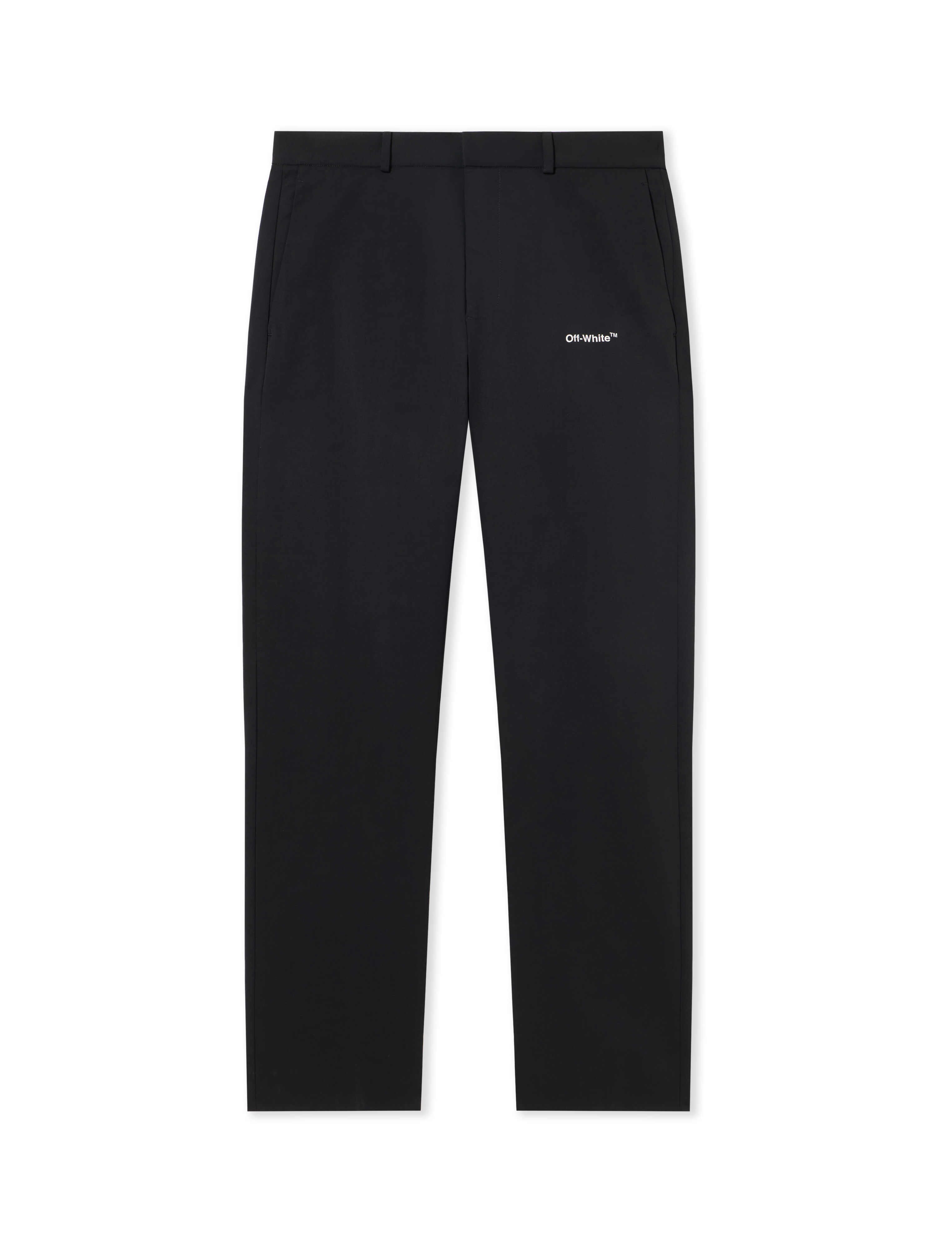 OFF WHITE Single Arrow Straight Chino Pants BLACK WHITE OMCG033C99FAB001