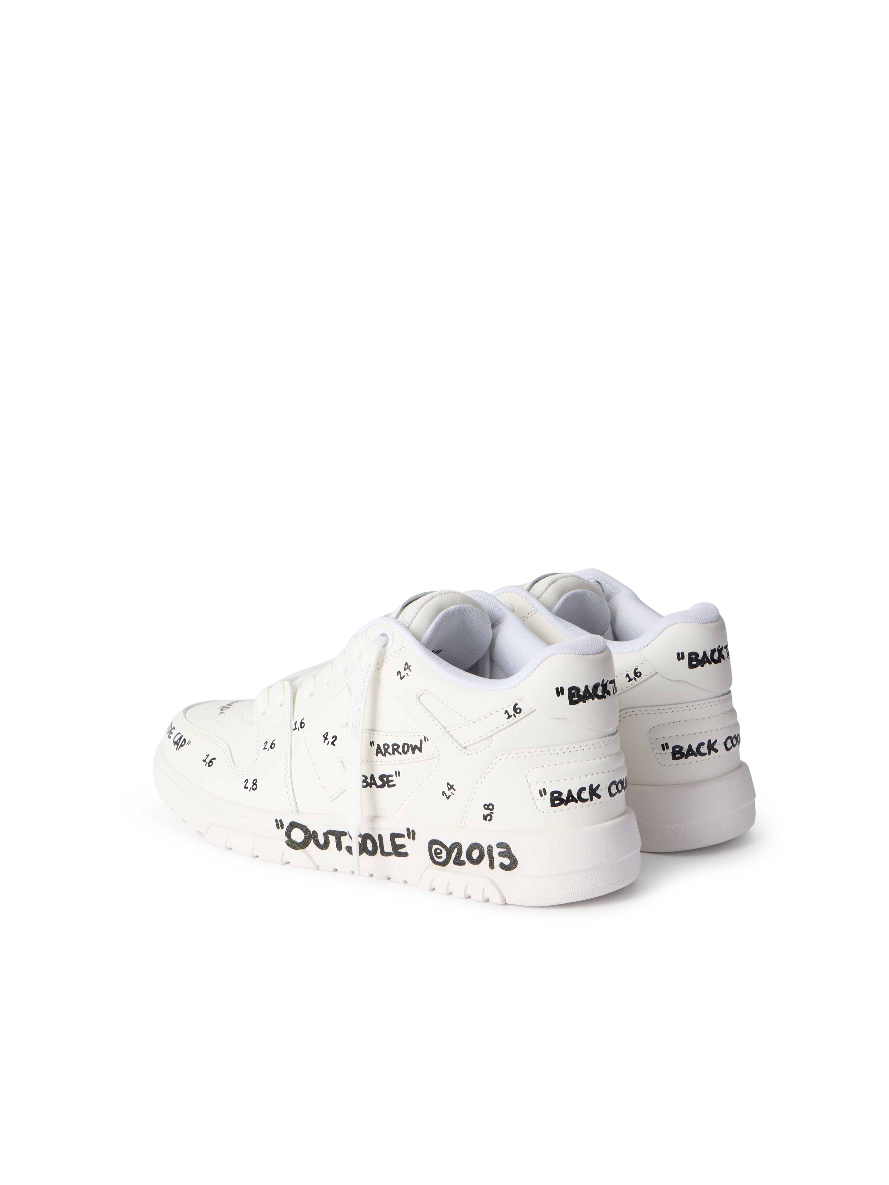 OFF WHITE Out Of Office Sneakers WHITE - BLACK OMIA189F25LEA007