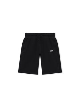 OFF WHITE Diag Paint Sweatshort BLACK 44BCI001S26F003