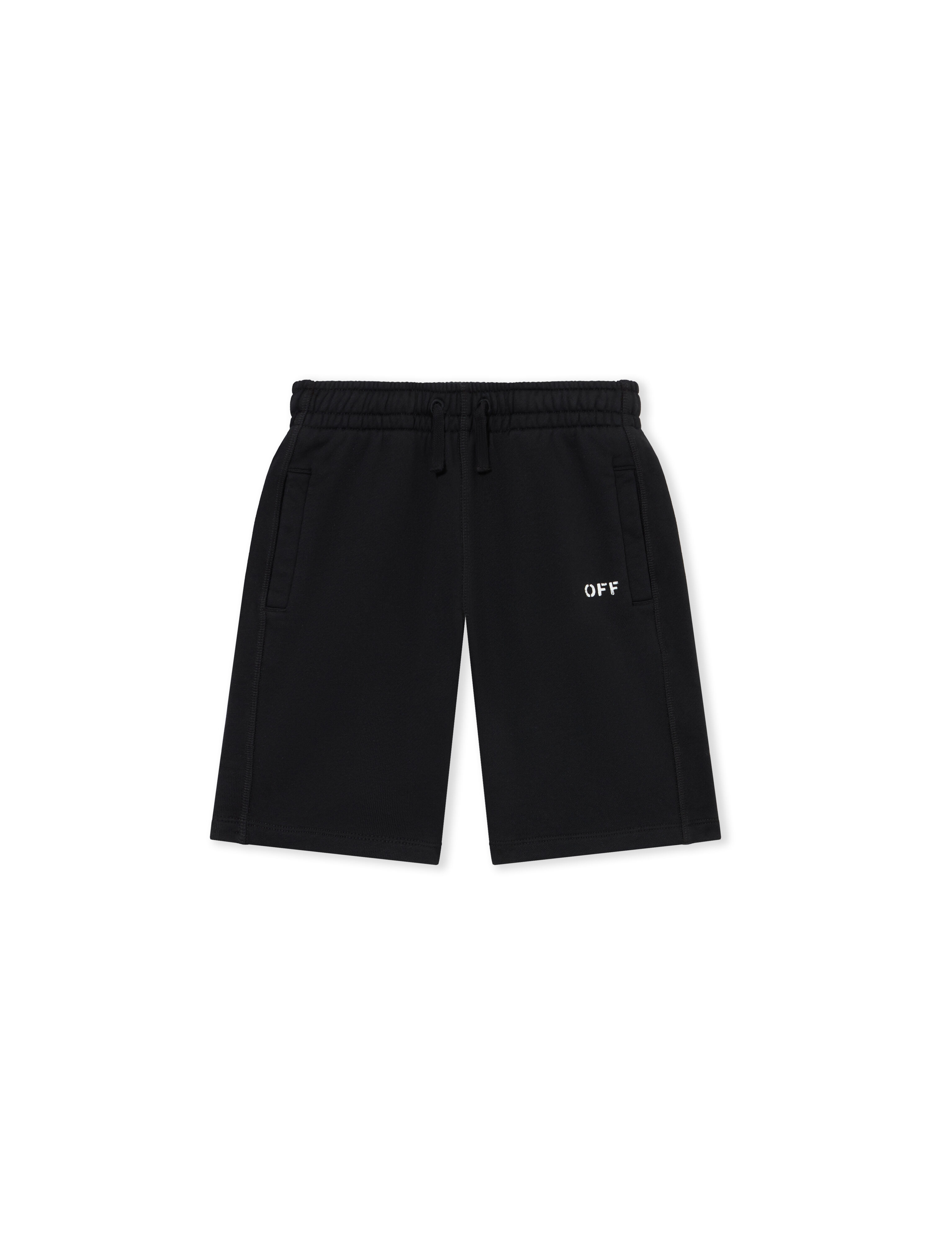 OFF WHITE Diag Paint Sweatshort BLACK 44BCI001S26F003