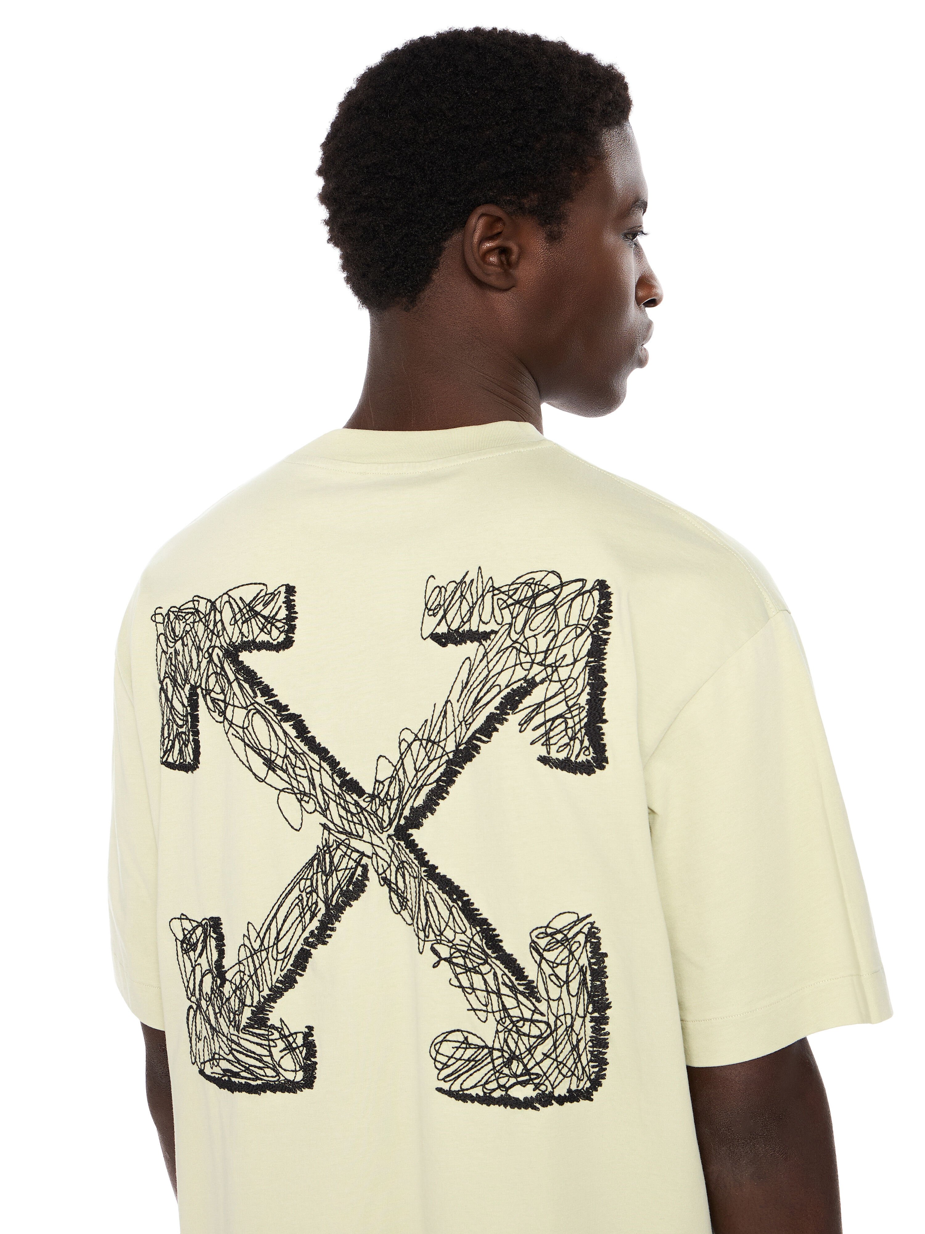 OFF WHITE Scribble Arrow Skate Logo T-Shirt ALFAALFA - BLACK OMAA120F25JER00C